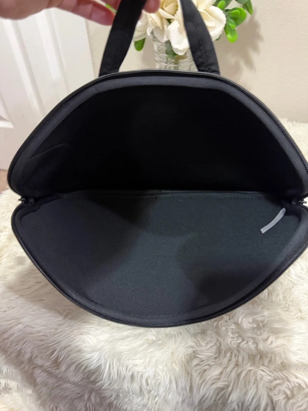 Black Neoprene Laptop Sleeve with Carry Handle